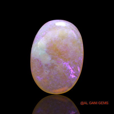 Natural Fire Opal Gemstone 7.00 Cts Loose Oval Cabochon From Australia 20x14x3 mm AC-11