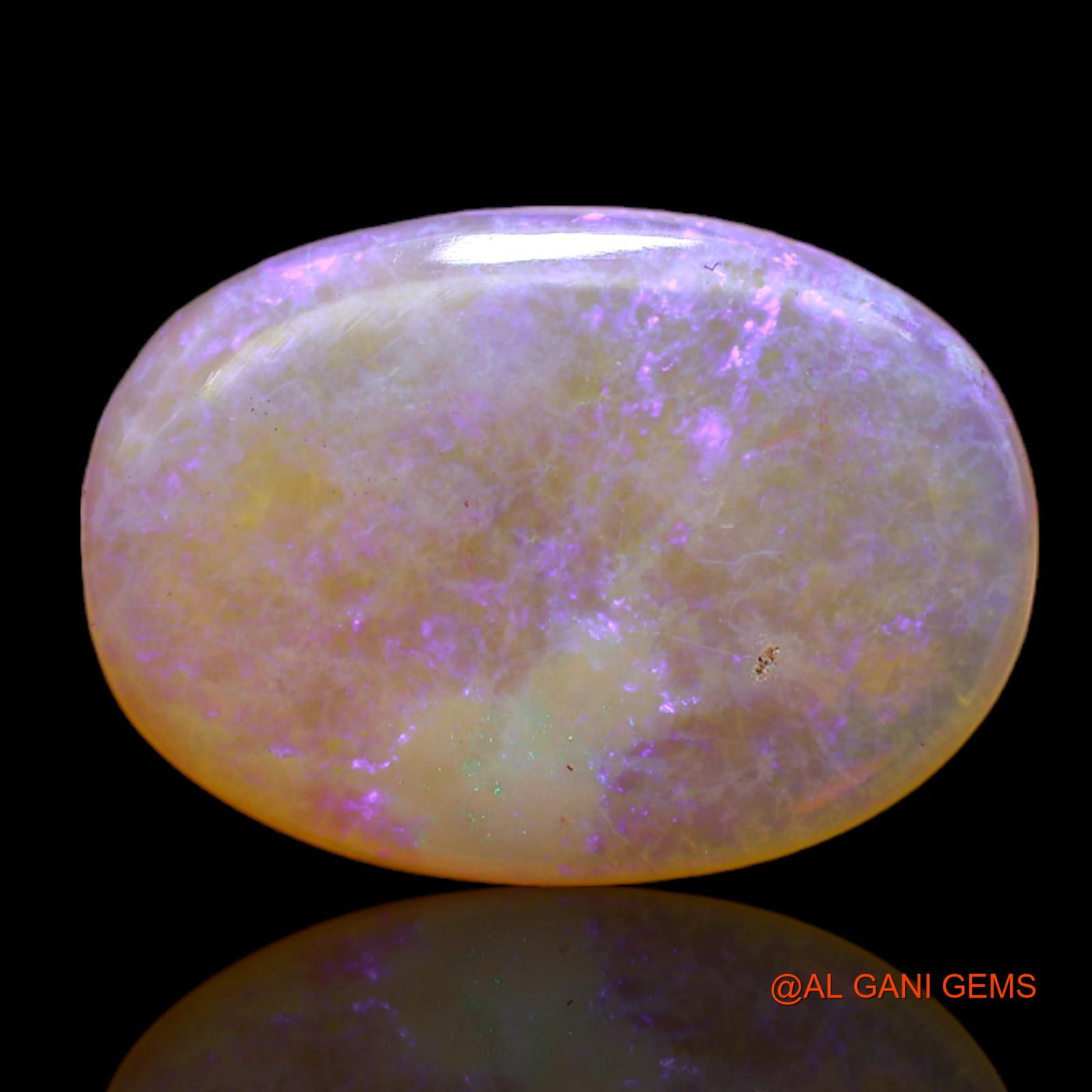 Natural Fire Opal Gemstone 7.00 Cts Loose Oval Cabochon From Australia 20x14x3 mm AC-11