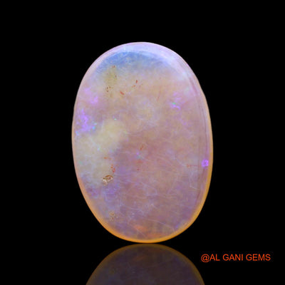 Natural Fire Opal Gemstone 7.00 Cts Loose Oval Cabochon From Australia 20x14x3 mm AC-11