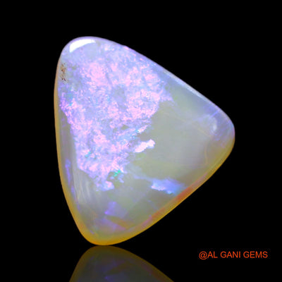 3.00 Cts Natural Australian Fire Opal Loose Gemstone Trillion Cabochon 15x12x2 mm AC-121