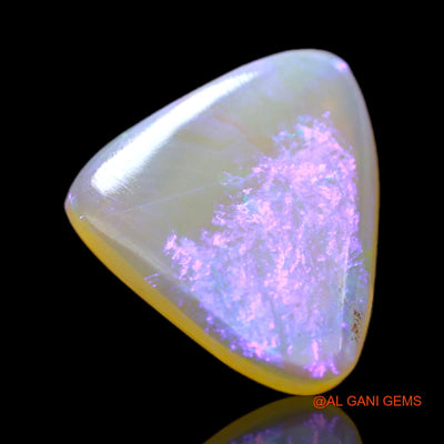 3.00 Cts Natural Australian Fire Opal Loose Gemstone Trillion Cabochon 15x12x2 mm AC-121