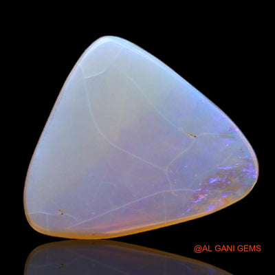 3.00 Cts Natural Australian Fire Opal Loose Gemstone Trillion Cabochon 15x12x2 mm AC-121