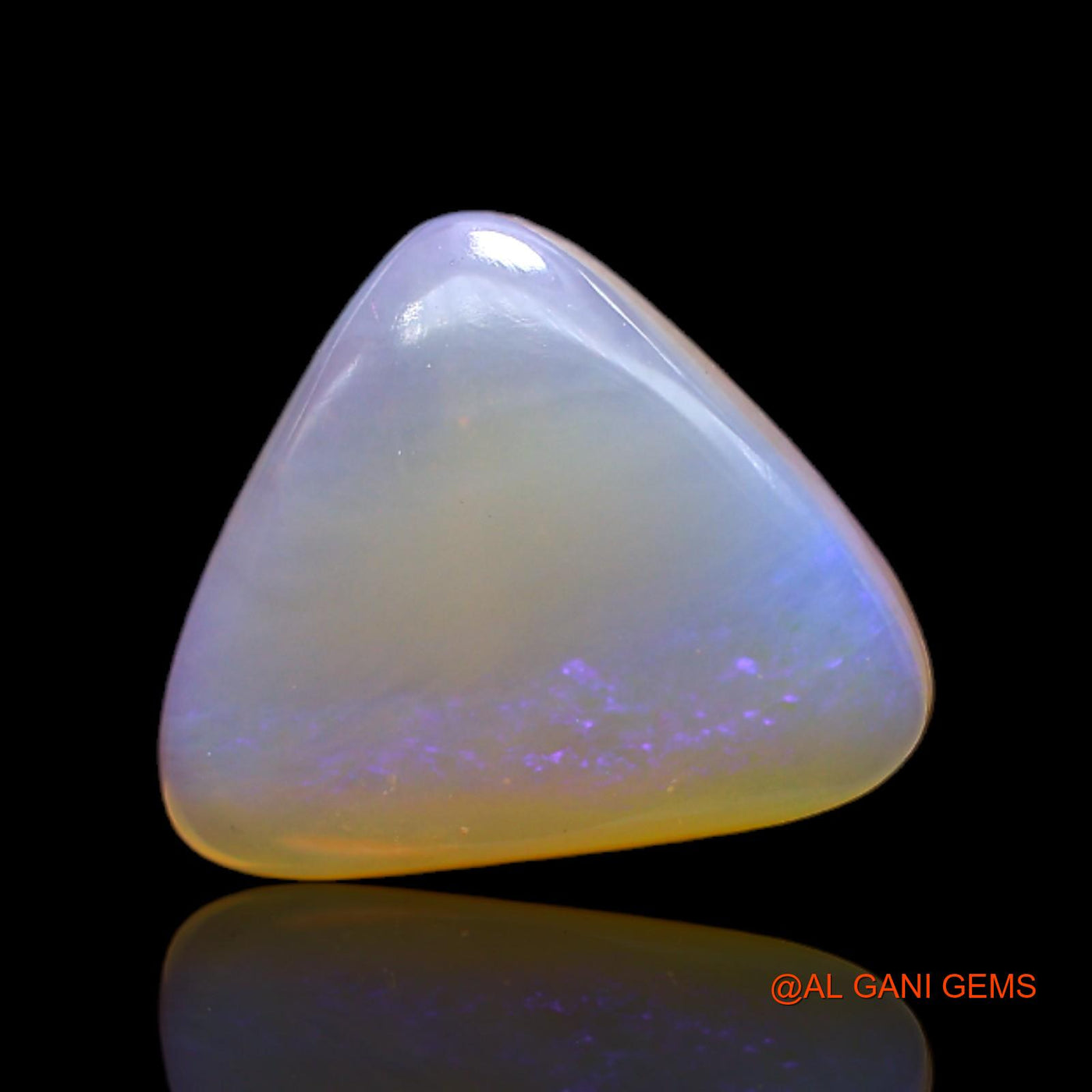 5.00 Cts Natural Australian Fire Opal Loose Gemstone Trillion Cabochon 15x13x4 mm AC-128