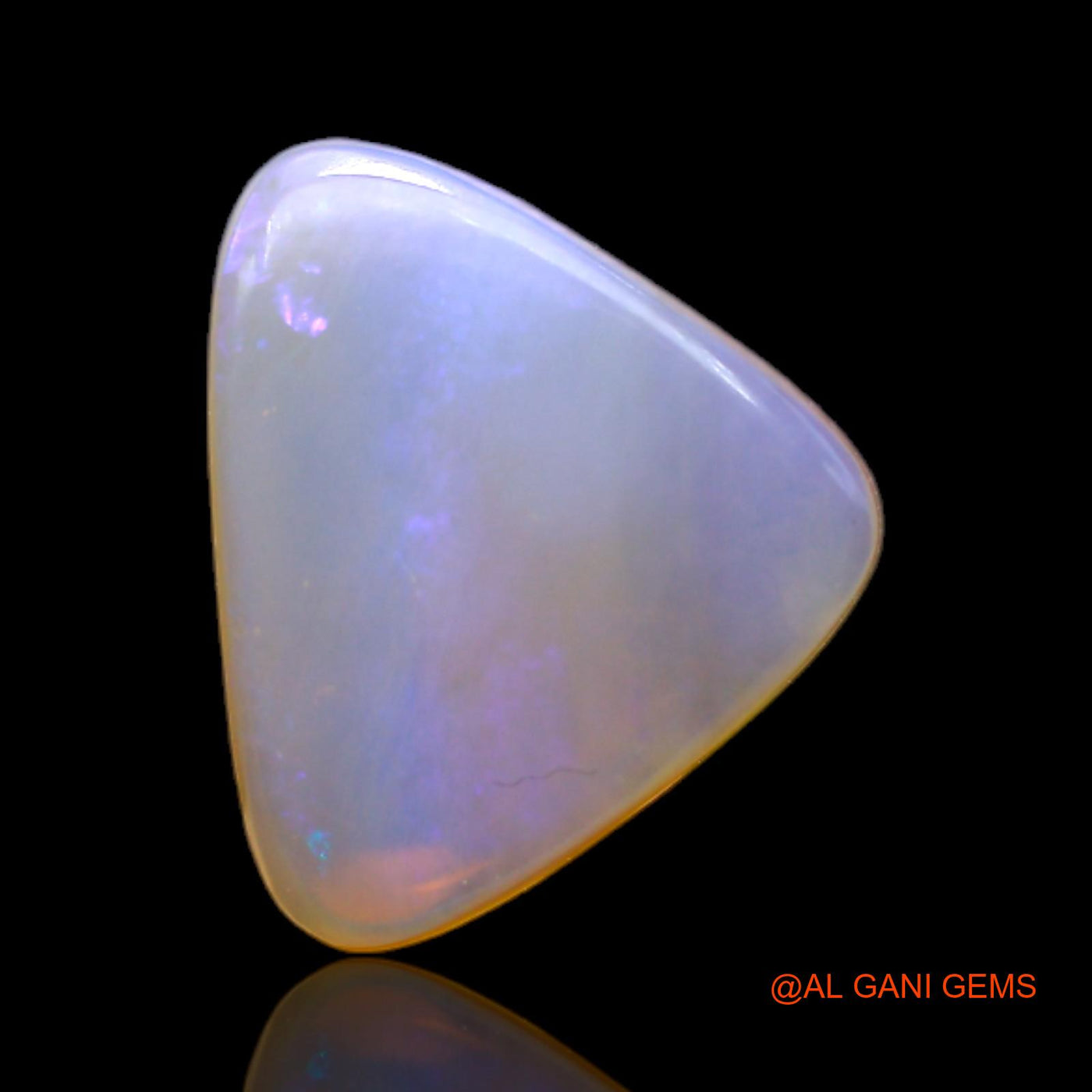 5.00 Cts Natural Australian Fire Opal Loose Gemstone Trillion Cabochon 15x13x4 mm AC-128