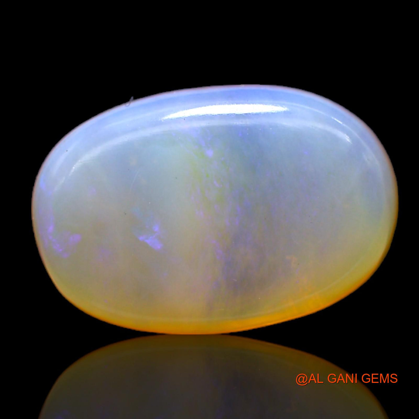 Natural Fire Opal Gemstone 7.00 Cts Loose Oval Cabochon From Australia 16x11x5 mm AC-129