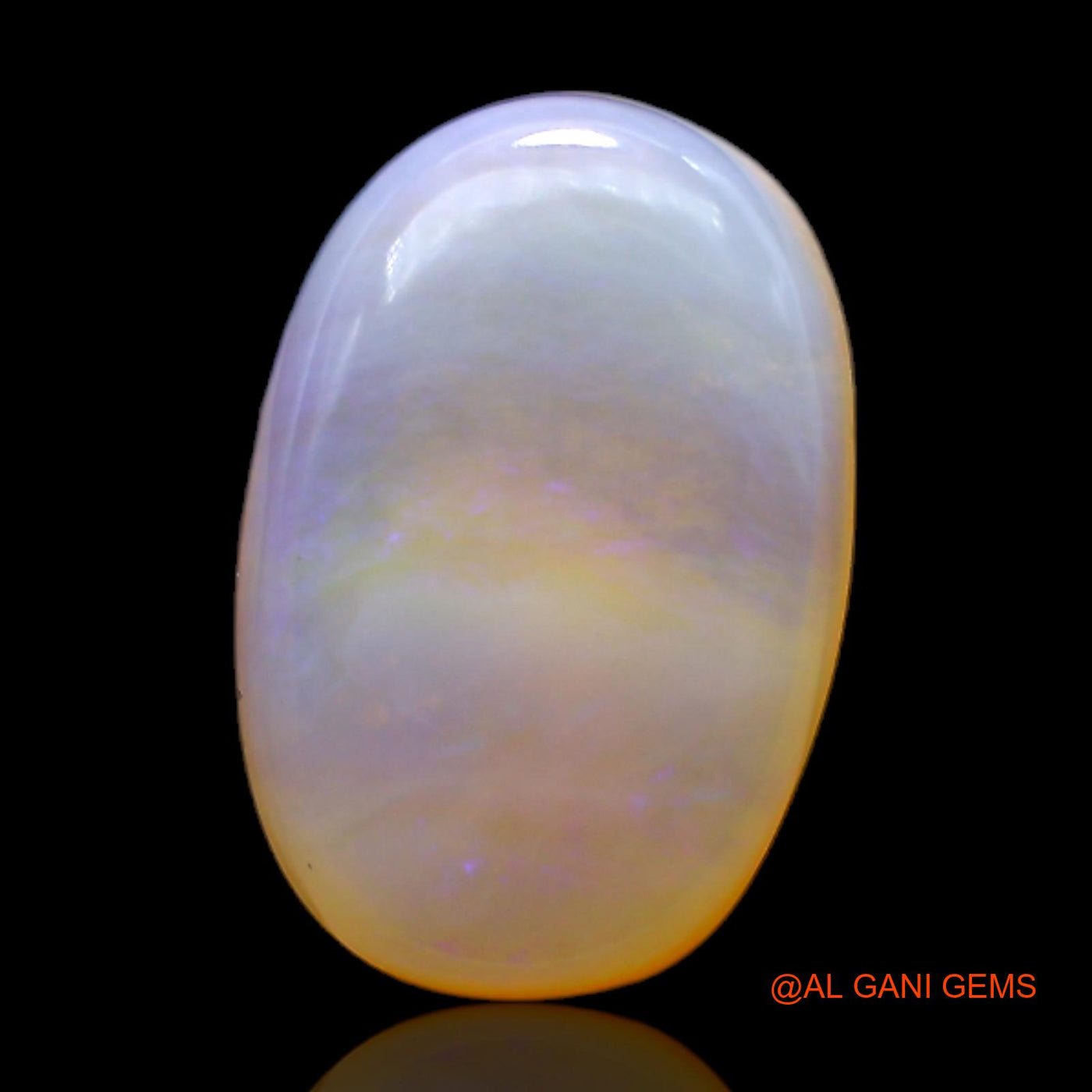 Natural Fire Opal Gemstone 7.00 Cts Loose Oval Cabochon From Australia 16x11x5 mm AC-129