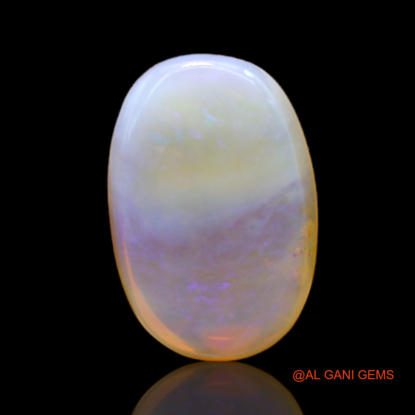 Natural Fire Opal Gemstone 7.00 Cts Loose Oval Cabochon From Australia 16x11x5 mm AC-129