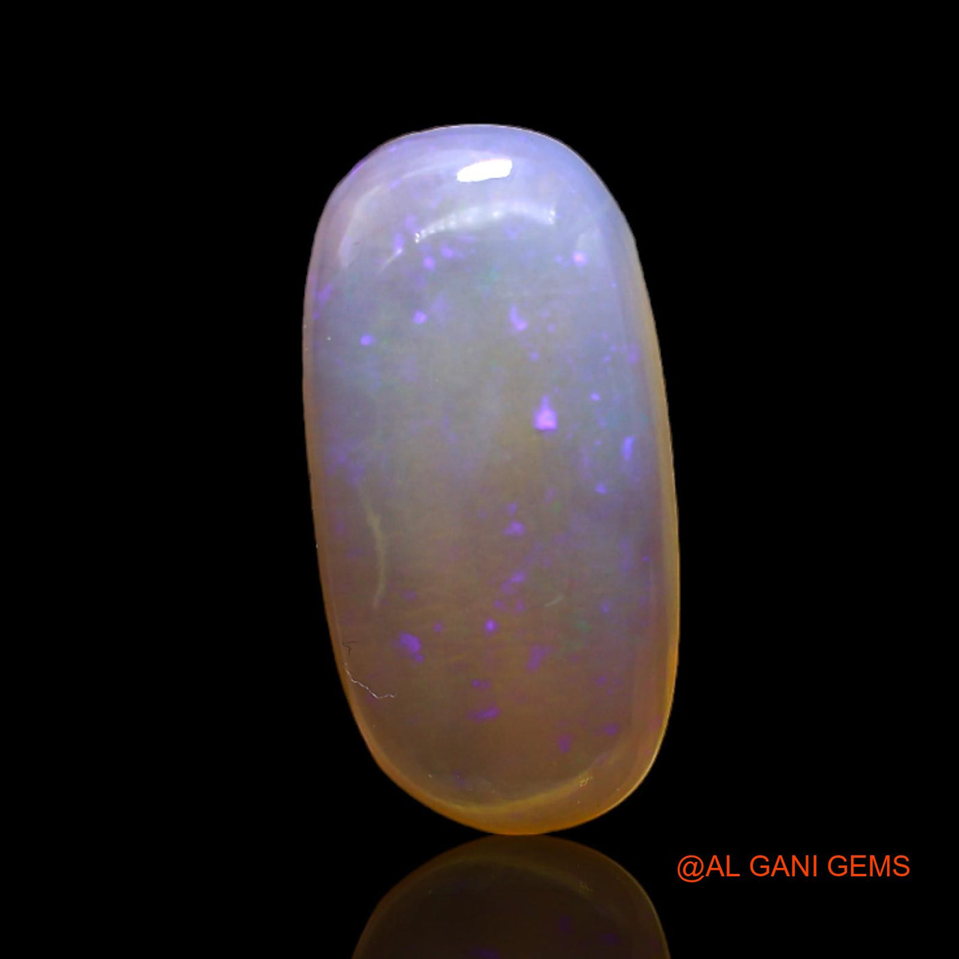Natural Untreated Fire Opal Loose Gemstone Oval Cabochon From Australia 5.00 Cts 18x9x4 mm AC-132