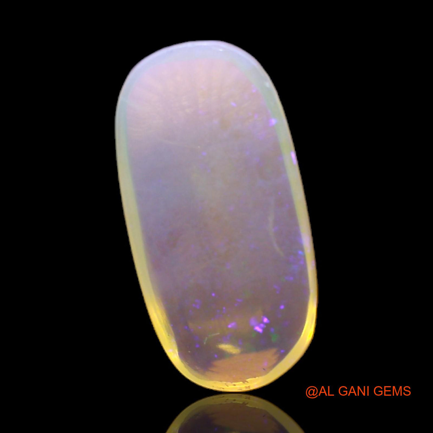 Natural Untreated Fire Opal Loose Gemstone Oval Cabochon From Australia 5.00 Cts 18x9x4 mm AC-132