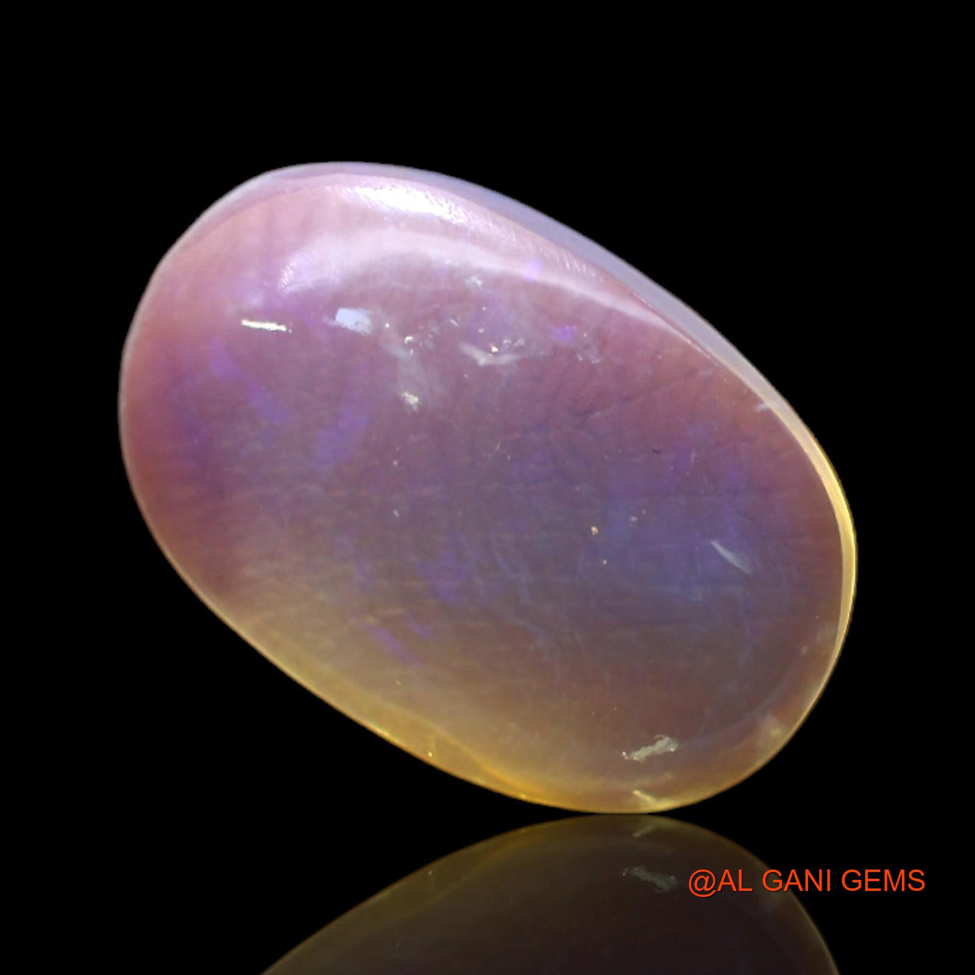 5.00 Cts Natural Australian Fire Opal Loose Gemstone Oval Cabochon 18x12x3 mm AC-133