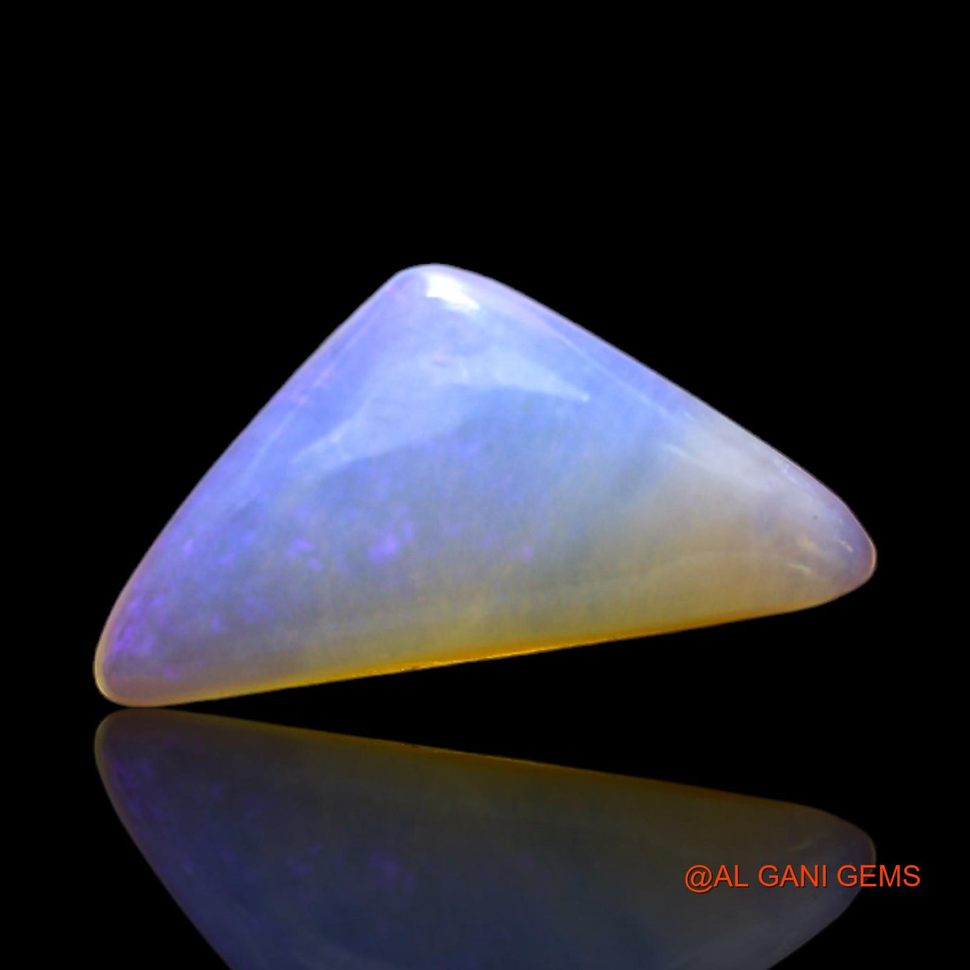 4.00 Cts Natural Australian Fire Opal Loose Gemstone Trillion Cabochon 19x10x4 mm AC-136