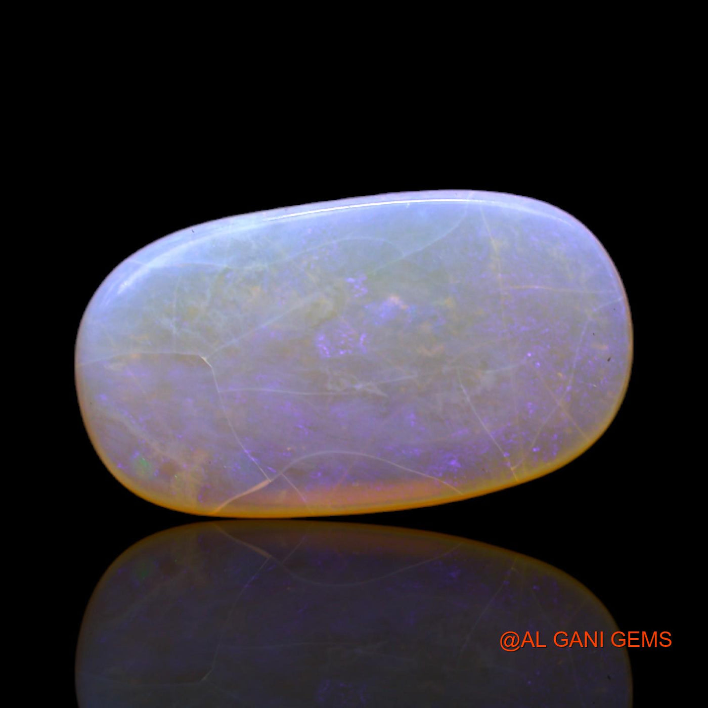 3.00 Cts Unheated Australian Fire Opal Loose Gemstone Oval Cabochon Natural 18x10x2 mm AC-141