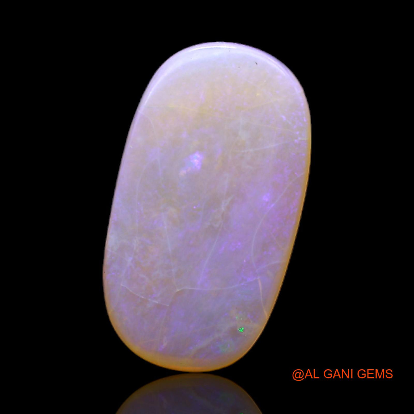 3.00 Cts Unheated Australian Fire Opal Loose Gemstone Oval Cabochon Natural 18x10x2 mm AC-141