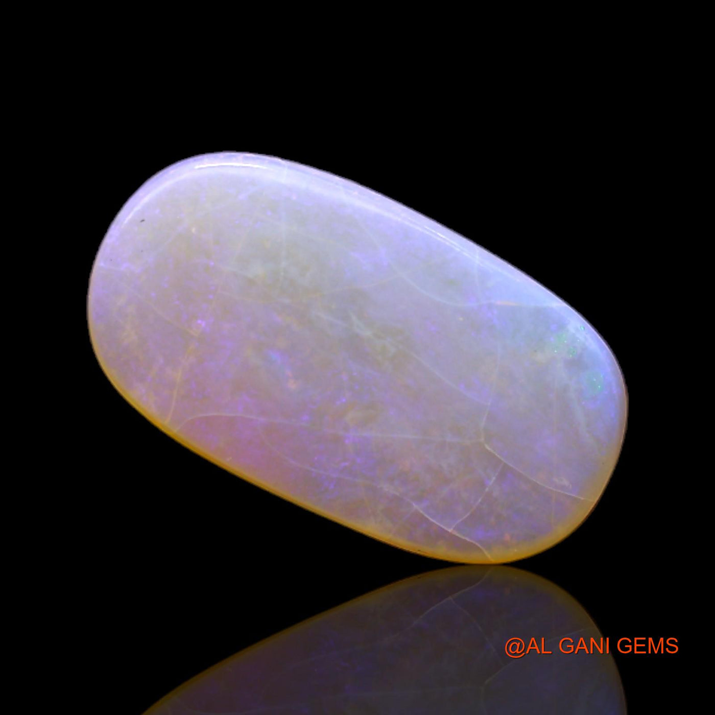 3.00 Cts Unheated Australian Fire Opal Loose Gemstone Oval Cabochon Natural 18x10x2 mm AC-141