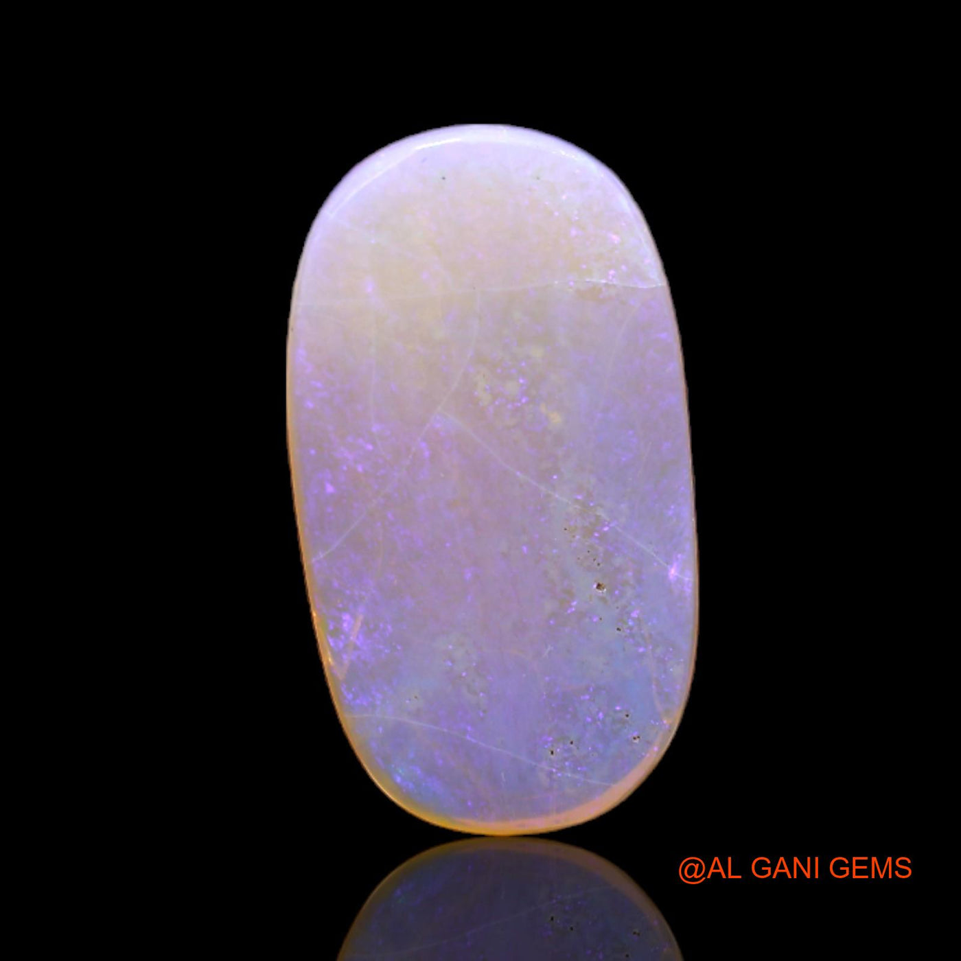 3.00 Cts Unheated Australian Fire Opal Loose Gemstone Oval Cabochon Natural 18x10x2 mm AC-141