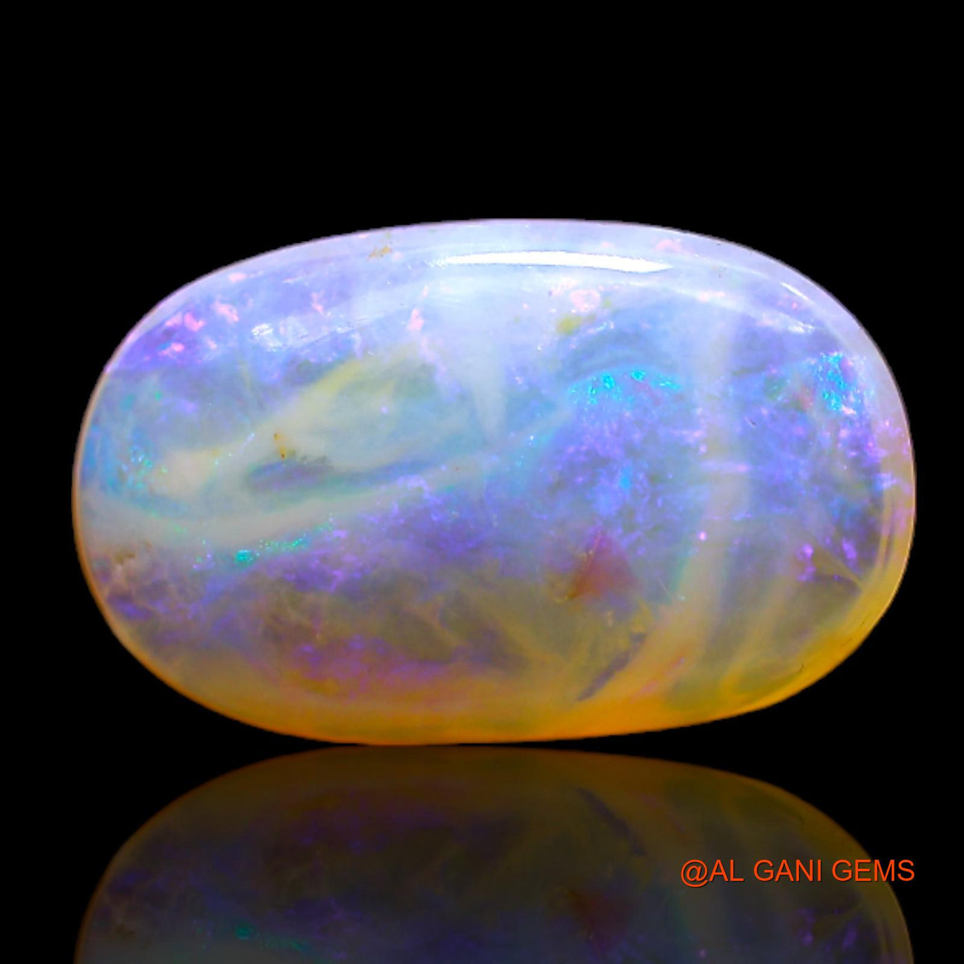 5.00 Cts Natural Australian Fire Opal Loose Gemstone Oval Cabochon 17x10x4 mm AC-144