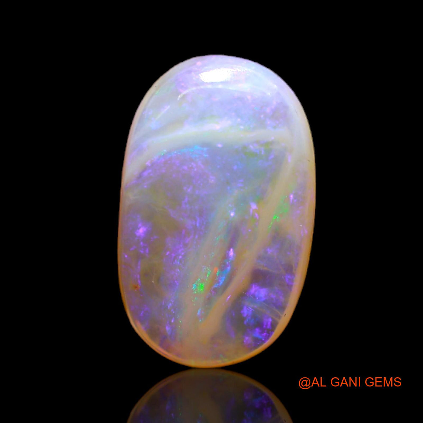 5.00 Cts Natural Australian Fire Opal Loose Gemstone Oval Cabochon 17x10x4 mm AC-144
