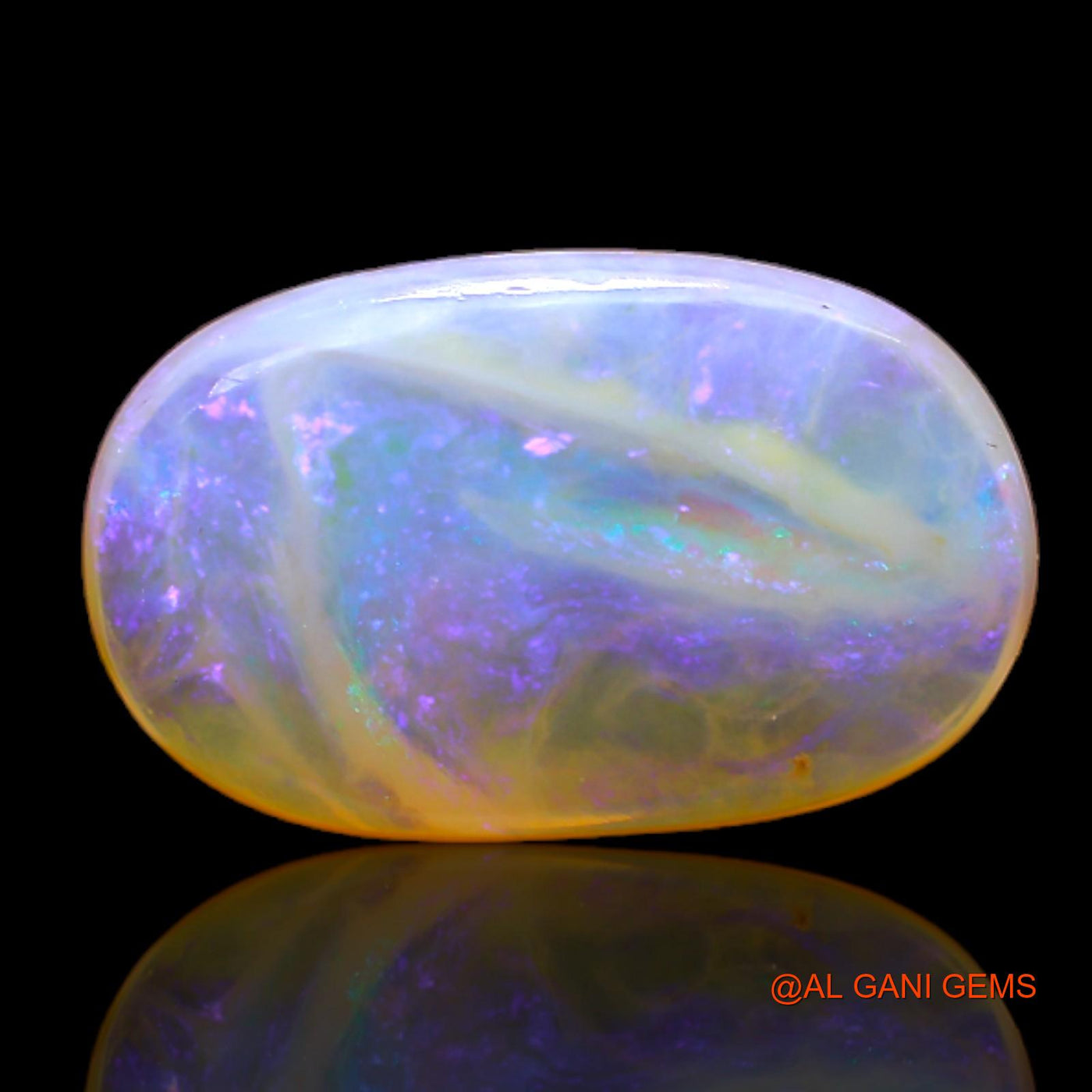 5.00 Cts Natural Australian Fire Opal Loose Gemstone Oval Cabochon 17x10x4 mm AC-144