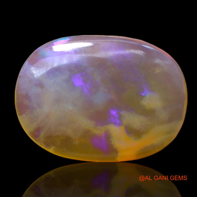 7.00 Cts Natural Australian Fire Opal Loose Gemstone Oval Cabochon 16x12x5 mm AC-145