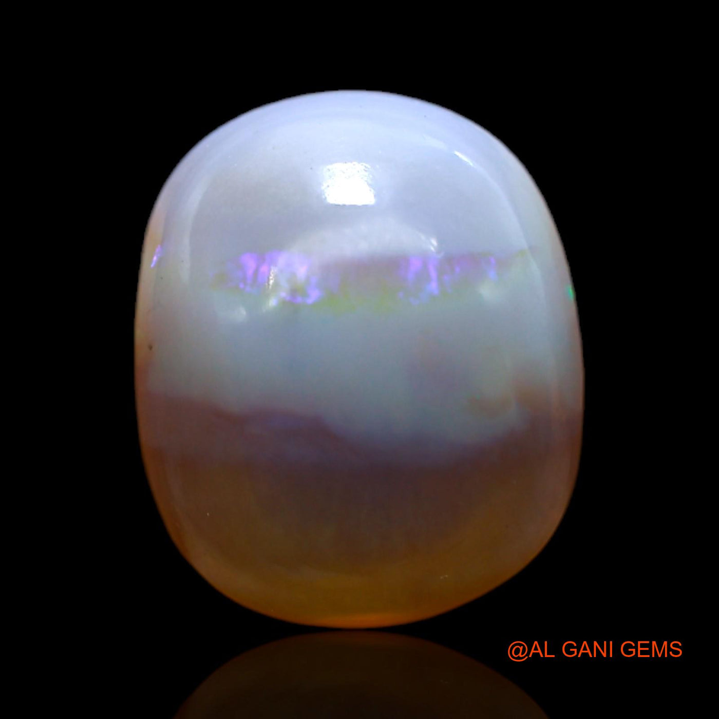 7.00 Cts Natural Australian Fire Opal Loose Gemstone Oval Cabochon 15x12x6 mm AC-153