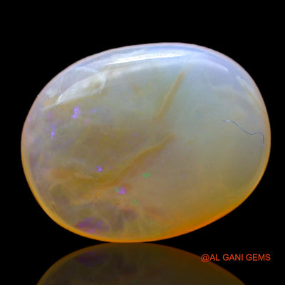 Natural Fire Opal Gemstone 6.00 Cts Loose Oval Cabochon From Australia 15x12x5 mm AC-154