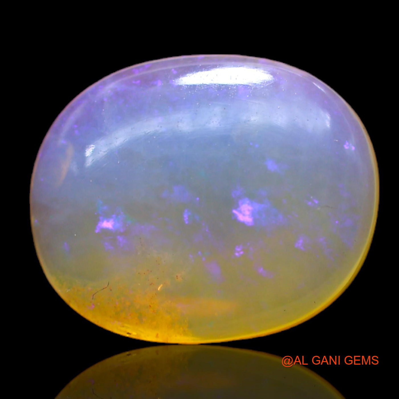 Natural Untreated Fire Opal Loose Gemstone Oval Cabochon From Australia 7.00 Cts 15x12x5 mm AC-157
