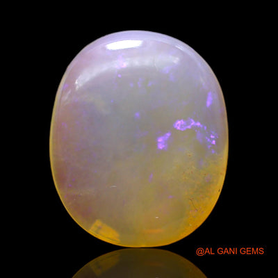 Natural Untreated Fire Opal Loose Gemstone Oval Cabochon From Australia 7.00 Cts 15x12x5 mm AC-157
