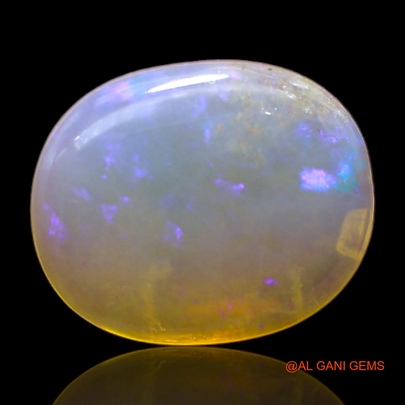 Natural Untreated Fire Opal Loose Gemstone Oval Cabochon From Australia 7.00 Cts 15x12x5 mm AC-157