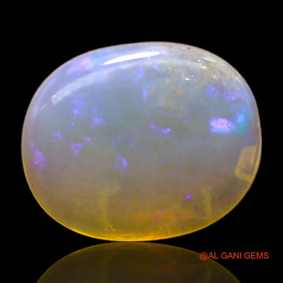 Natural Untreated Fire Opal Loose Gemstone Oval Cabochon From Australia 7.00 Cts 15x12x5 mm AC-157