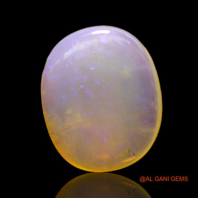 Natural Untreated Fire Opal Loose Gemstone Oval Cabochon From Australia 7.00 Cts 15x12x5 mm AC-157
