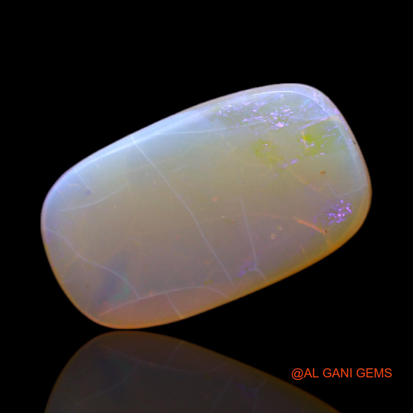 3.00 Cts Unheated Australian Fire Opal Loose Gemstone Oval Cabochon Natural 16x9x2 mm AC-158