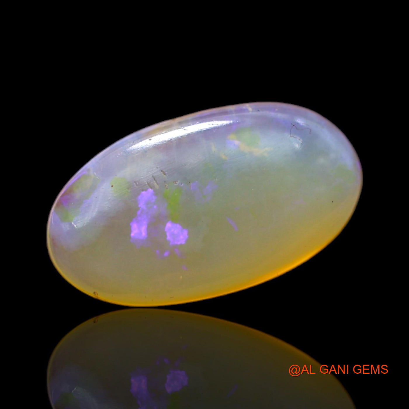 5.00 Cts Natural Australian Fire Opal Loose Gemstone Oval Cabochon 17x9x4 mm AC-159
