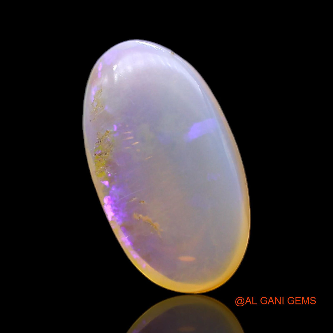 5.00 Cts Natural Australian Fire Opal Loose Gemstone Oval Cabochon 17x9x4 mm AC-159