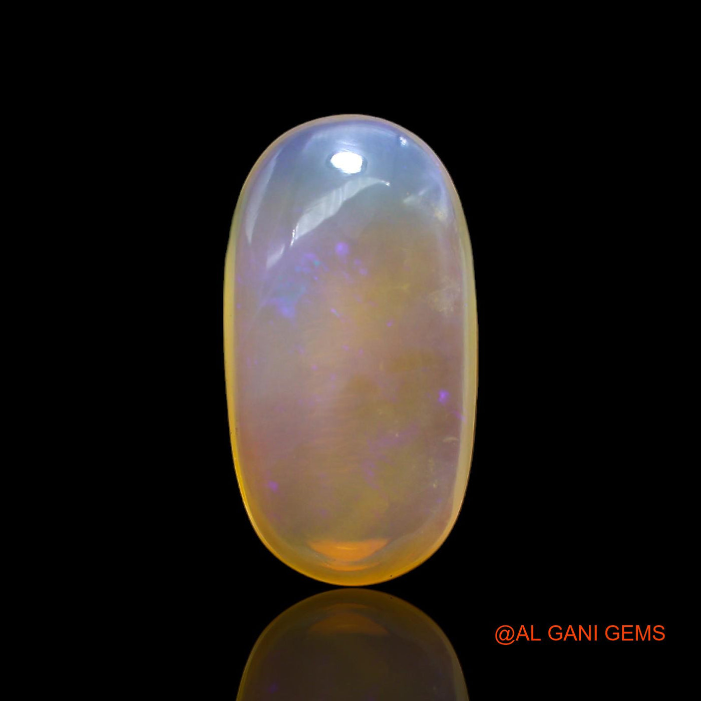 Natural Untreated Fire Opal Loose Gemstone Oval Cabochon From Australia 9.00 Cts 20x11x6 mm AC-15