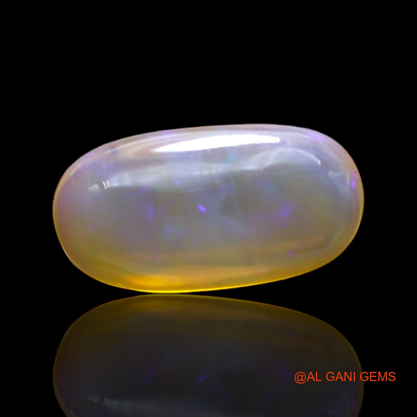 Natural Untreated Fire Opal Loose Gemstone Oval Cabochon From Australia 9.00 Cts 20x11x6 mm AC-15