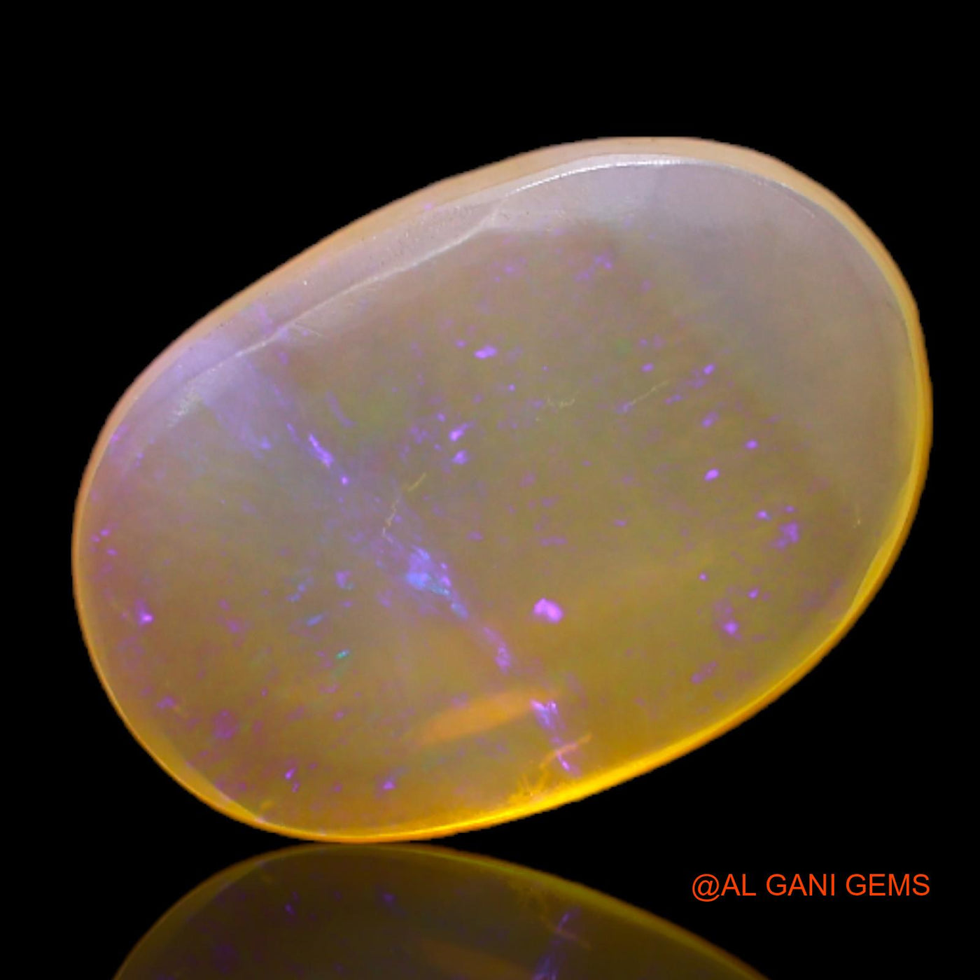 5.00 Cts Unheated Australian Fire Opal Loose Gemstone Oval Cabochon Natural 15x10x4 mm AC-160