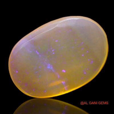5.00 Cts Unheated Australian Fire Opal Loose Gemstone Oval Cabochon Natural 15x10x4 mm AC-160