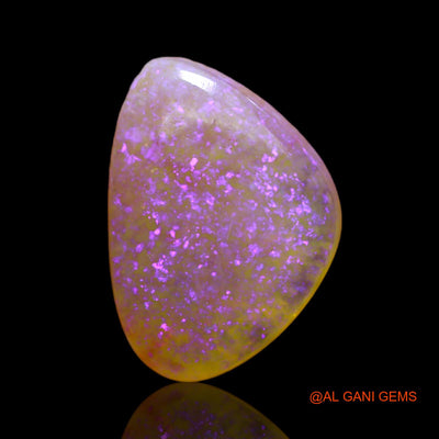 Natural Untreated Fire Opal Loose Gemstone Fancy Cabochon From Australia 4.00 Cts 15x10x4 mm AC-161