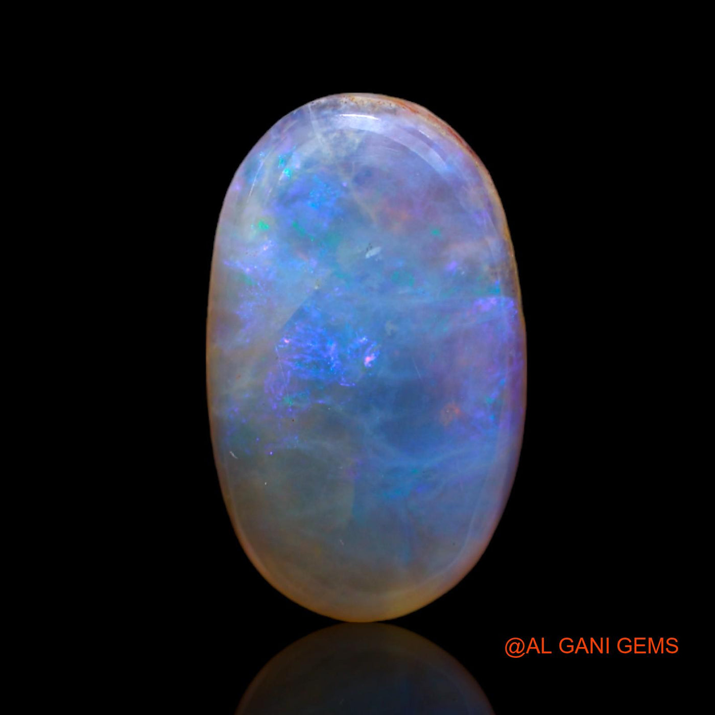 Natural Fire Opal Gemstone 5.00 Cts Loose Oval Cabochon From Australia 16x10x4 mm AC-162
