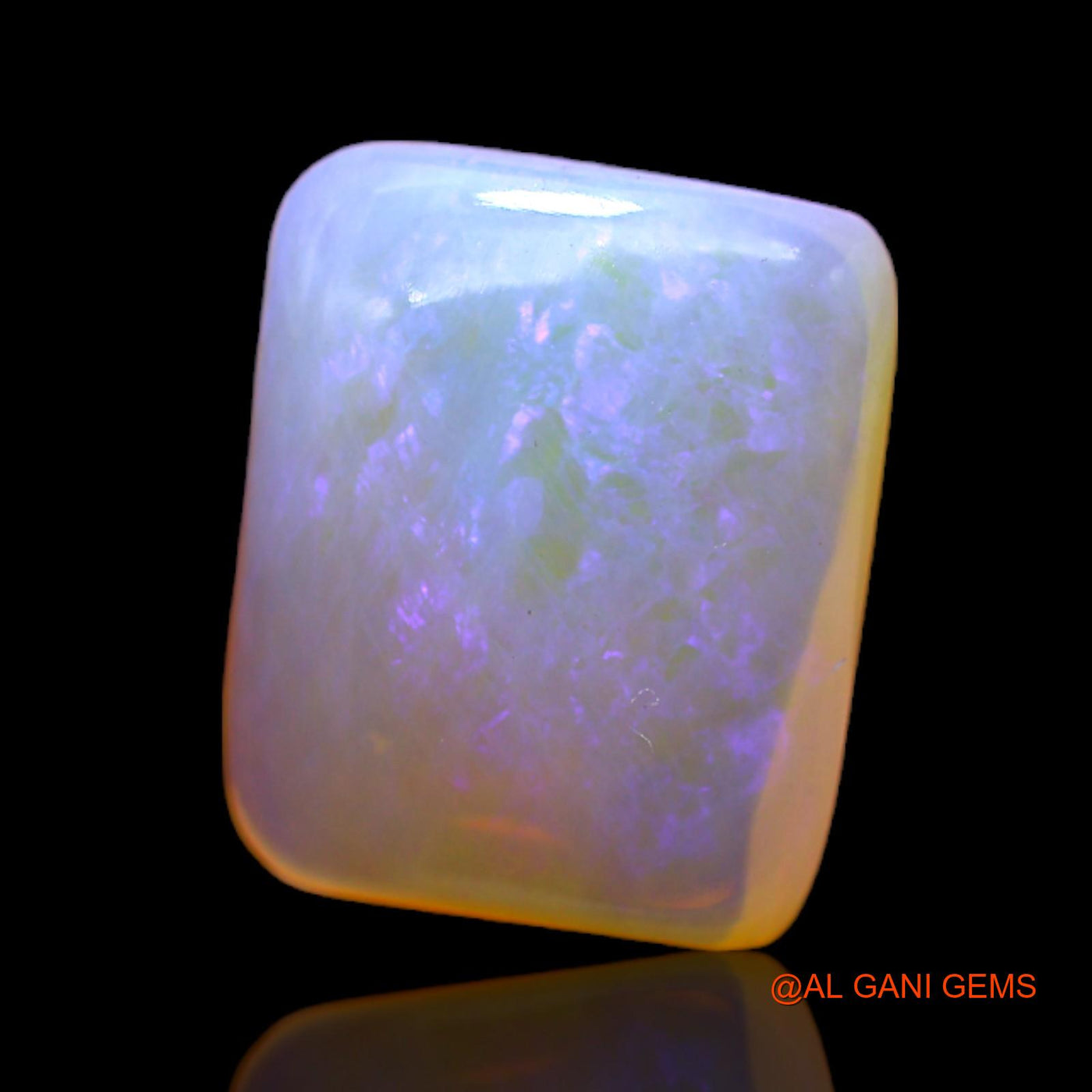 5.00 Cts Natural Australian Fire Opal Loose Gemstone Square Cabochon 13x11x5 mm AC-163