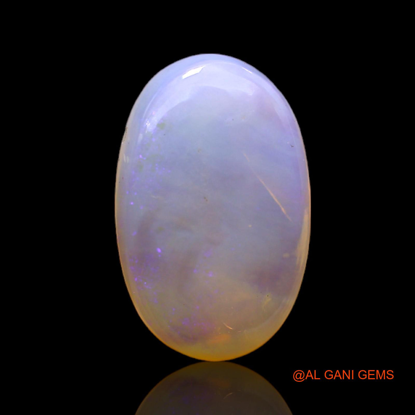 Natural Untreated Fire Opal Loose Gemstone Fancy Cabochon From Australia 6.00 Cts 16x10x5 mm AC-164