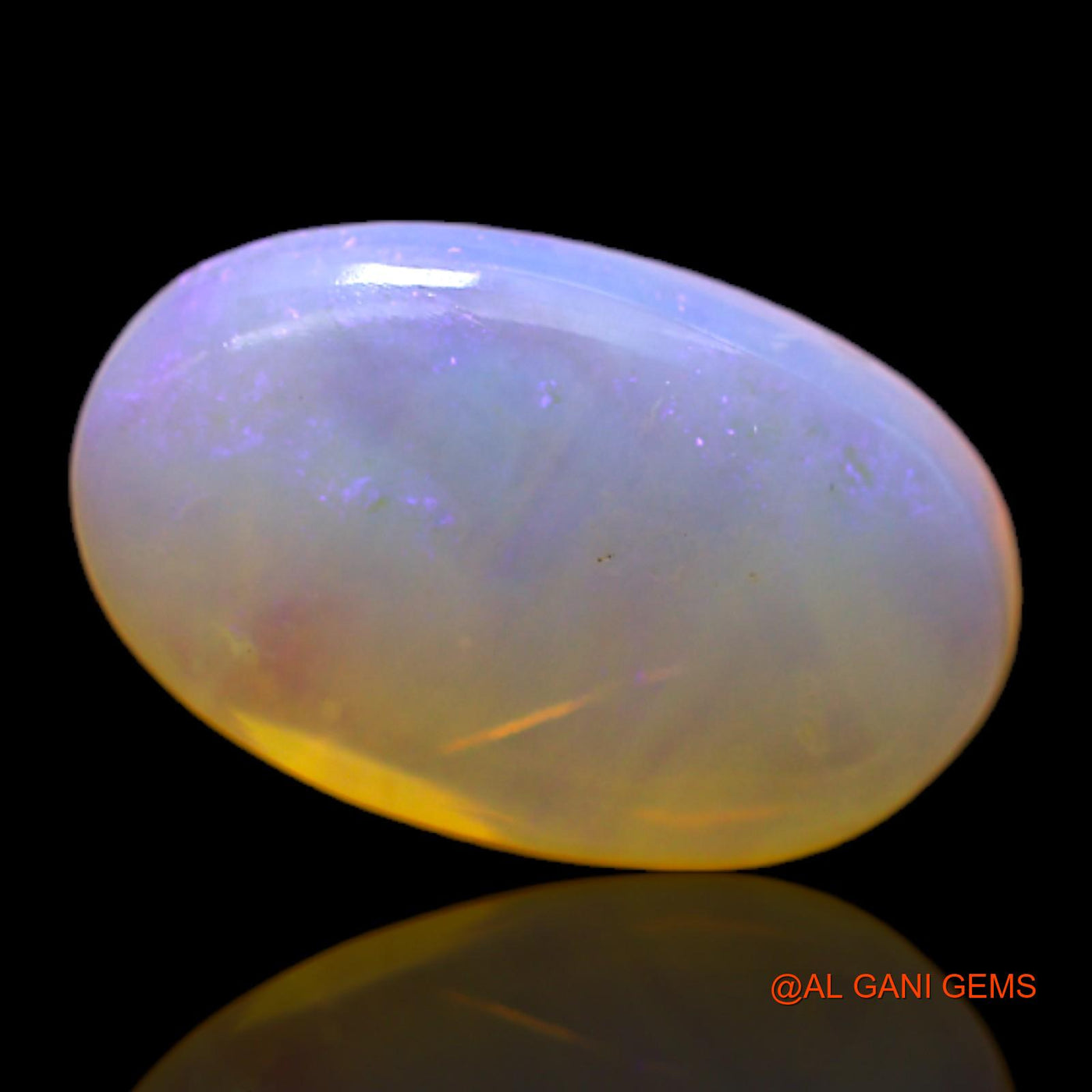 Natural Untreated Fire Opal Loose Gemstone Fancy Cabochon From Australia 6.00 Cts 16x10x5 mm AC-164
