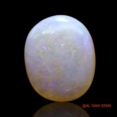 4.00 Cts Unheated Australian Fire Opal Loose Gemstone Oval Cabochon Natural 15x12x3 mm AC-167