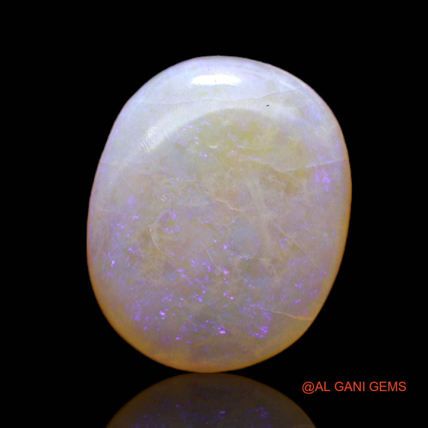 4.00 Cts Unheated Australian Fire Opal Loose Gemstone Oval Cabochon Natural 15x12x3 mm AC-167