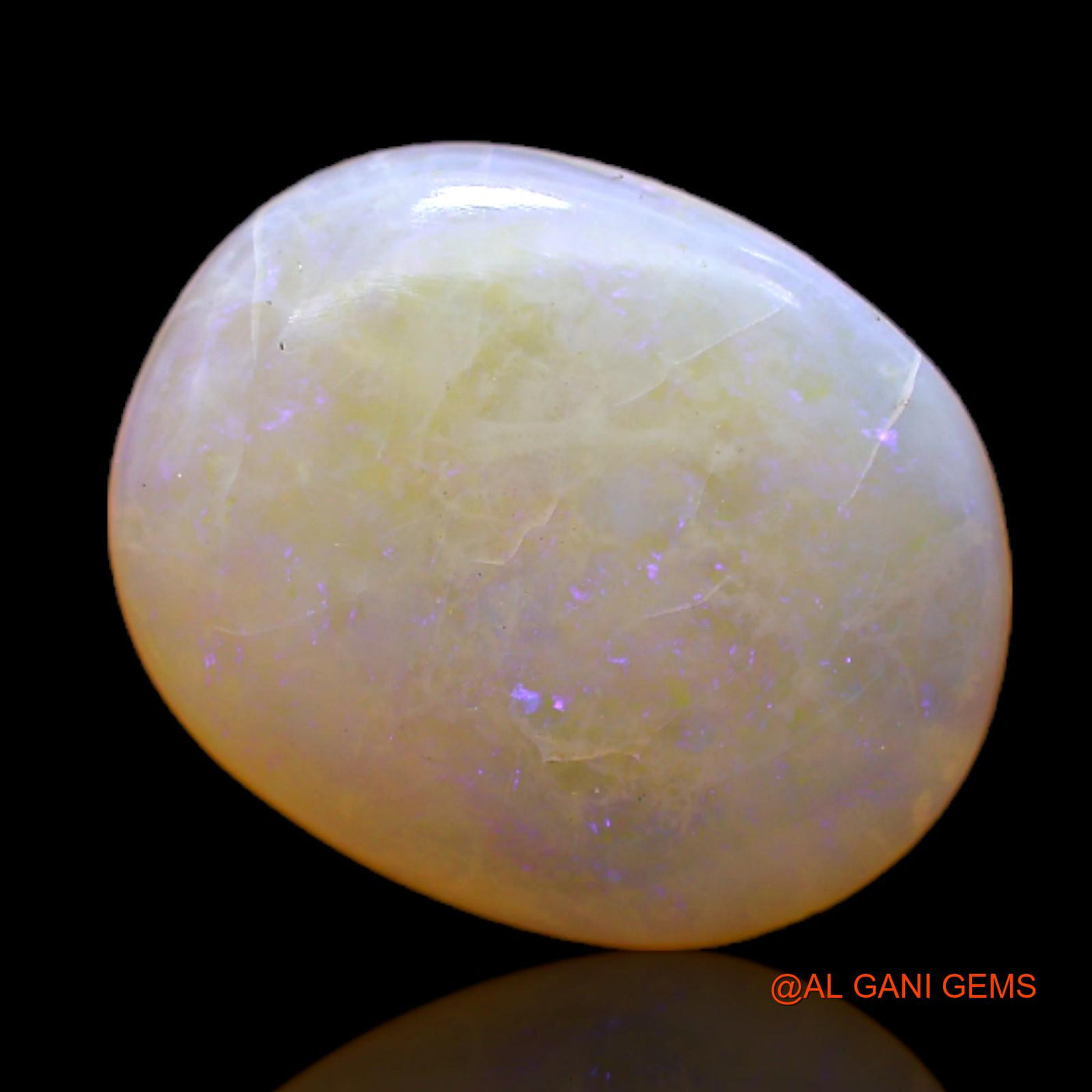 4.00 Cts Unheated Australian Fire Opal Loose Gemstone Oval Cabochon Natural 15x12x3 mm AC-167