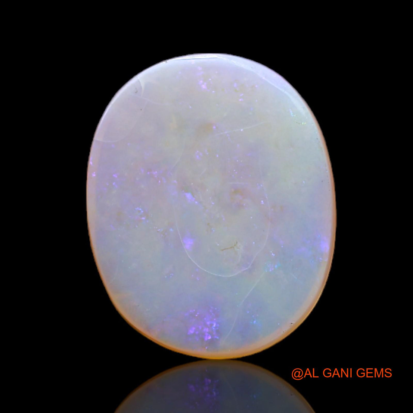 4.00 Cts Unheated Australian Fire Opal Loose Gemstone Oval Cabochon Natural 15x12x3 mm AC-167