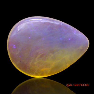 Natural Fire Opal Gemstone 4.00 Cts Loose Pear Cabochon From Australia 15x12x4 mm AC-170
