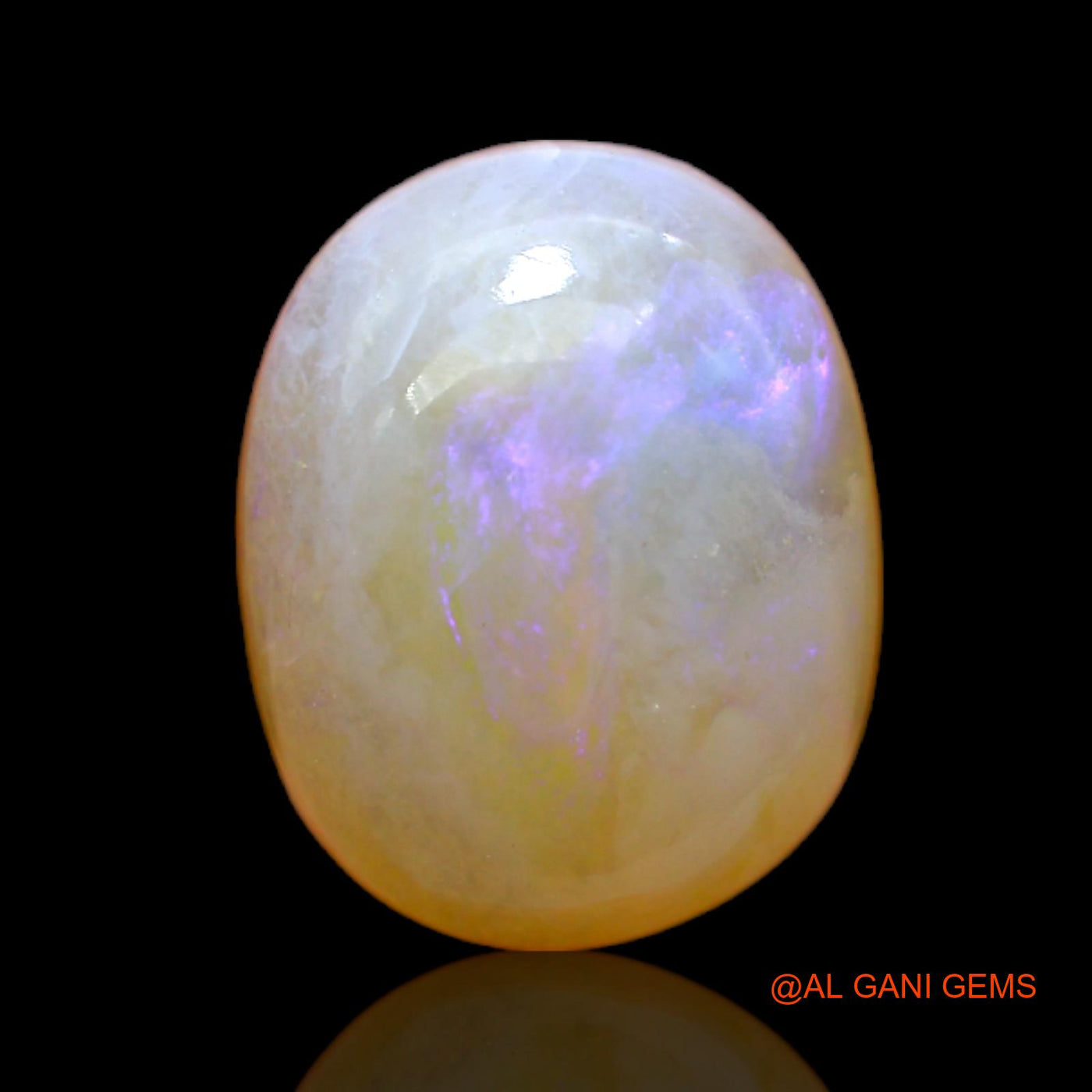 Natural Fire Opal Gemstone 6.00 Cts Loose Oval Cabochon From Australia 14x11x5 mm AC-172