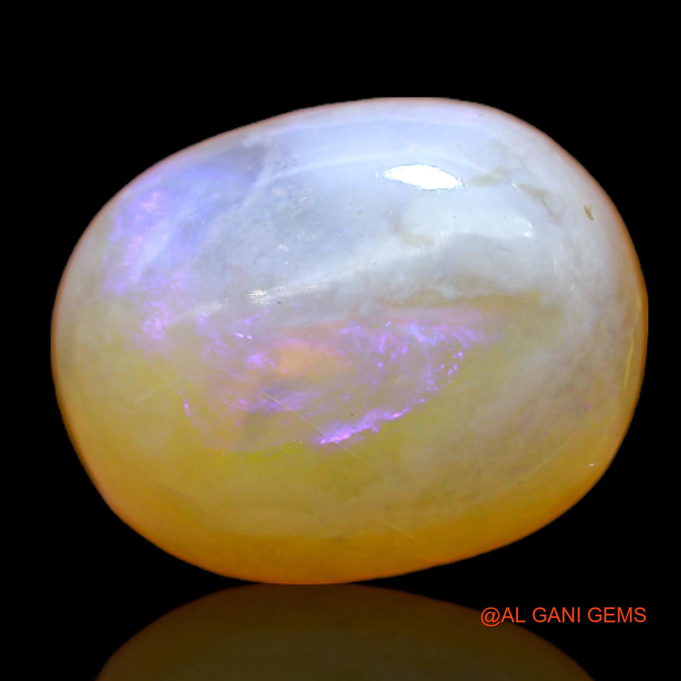 Natural Fire Opal Gemstone 6.00 Cts Loose Oval Cabochon From Australia 14x11x5 mm AC-172