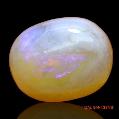 Natural Fire Opal Gemstone 6.00 Cts Loose Oval Cabochon From Australia 14x11x5 mm AC-172